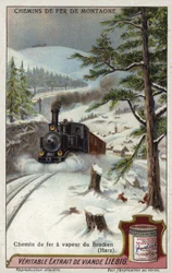 Dampflokomotive auf der Brockenbahn, Harz, Deutschland